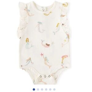 Pehr Short Sleeve Flutter One-Piece - Mermaid Melody